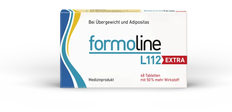 Packung formoline L112 EXTRA – 48 Tabletten mit 50 Prozent mehr Wirkstoff