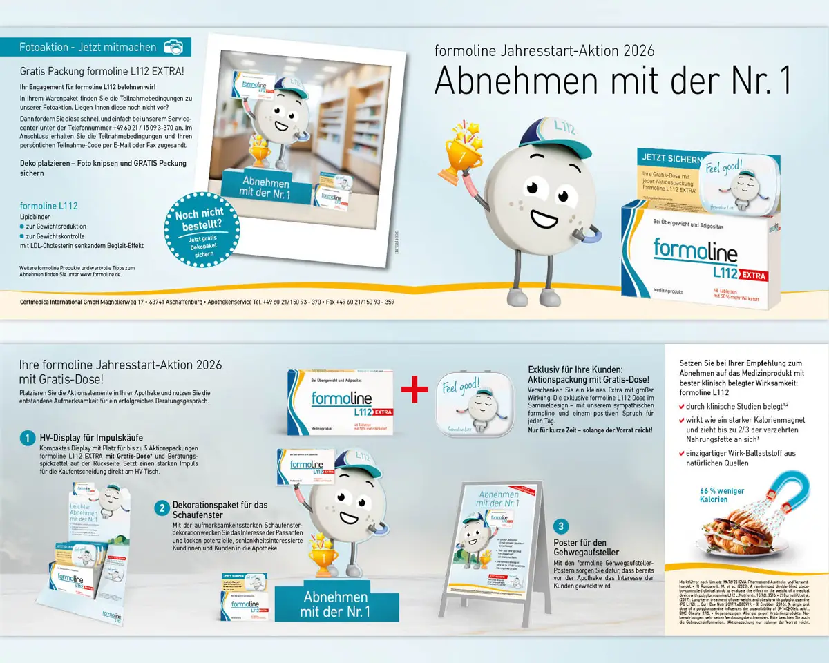 Übersicht der formoline Sommer-Aktion 2025 mit Produkten und Werbemitteln.