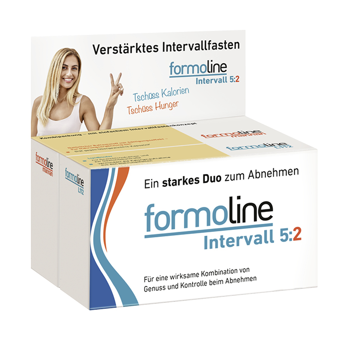 formoline L112 und formoline Mannan Packungen – ideale Kombination zur Unterstützung des 5:2 Intervallfastens